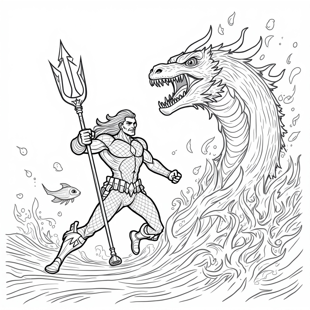 Aquaman Coloring Pages - Page 2
