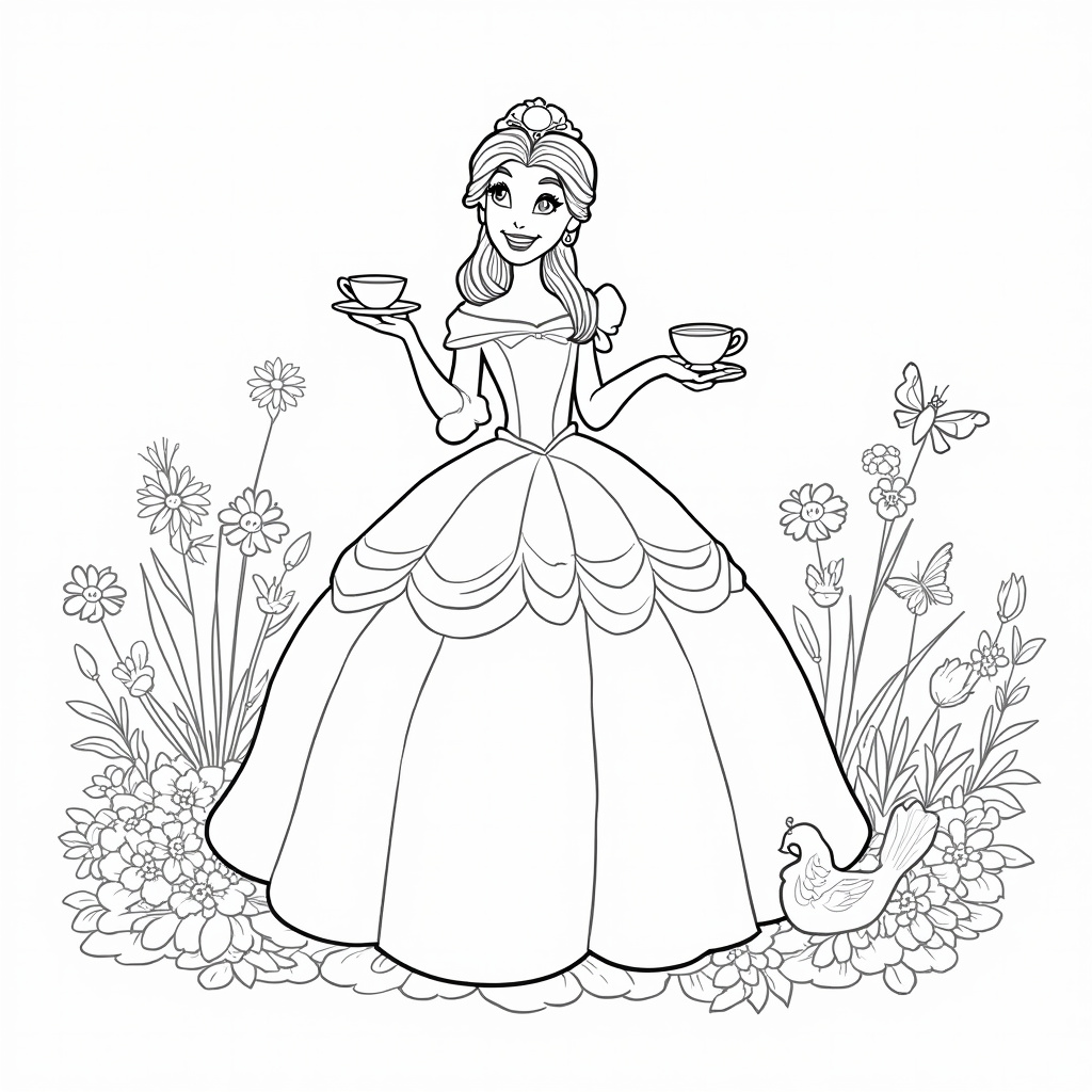 Belle Coloring Pages - Page 2