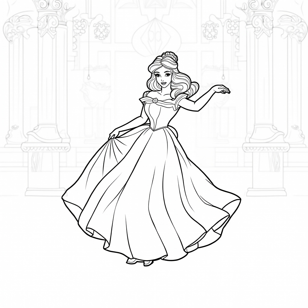 Belle Coloring Pages - Page 3