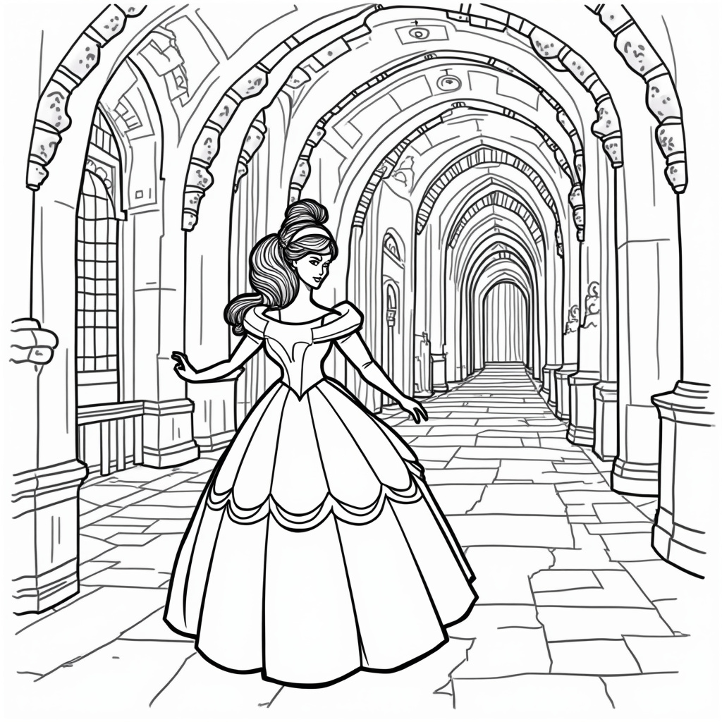 Belle Coloring Pages - Page 4