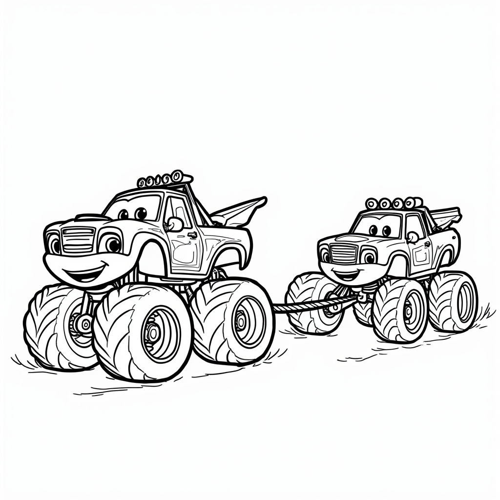 Blaze and the Monster Machine Coloring Pages - Page 4