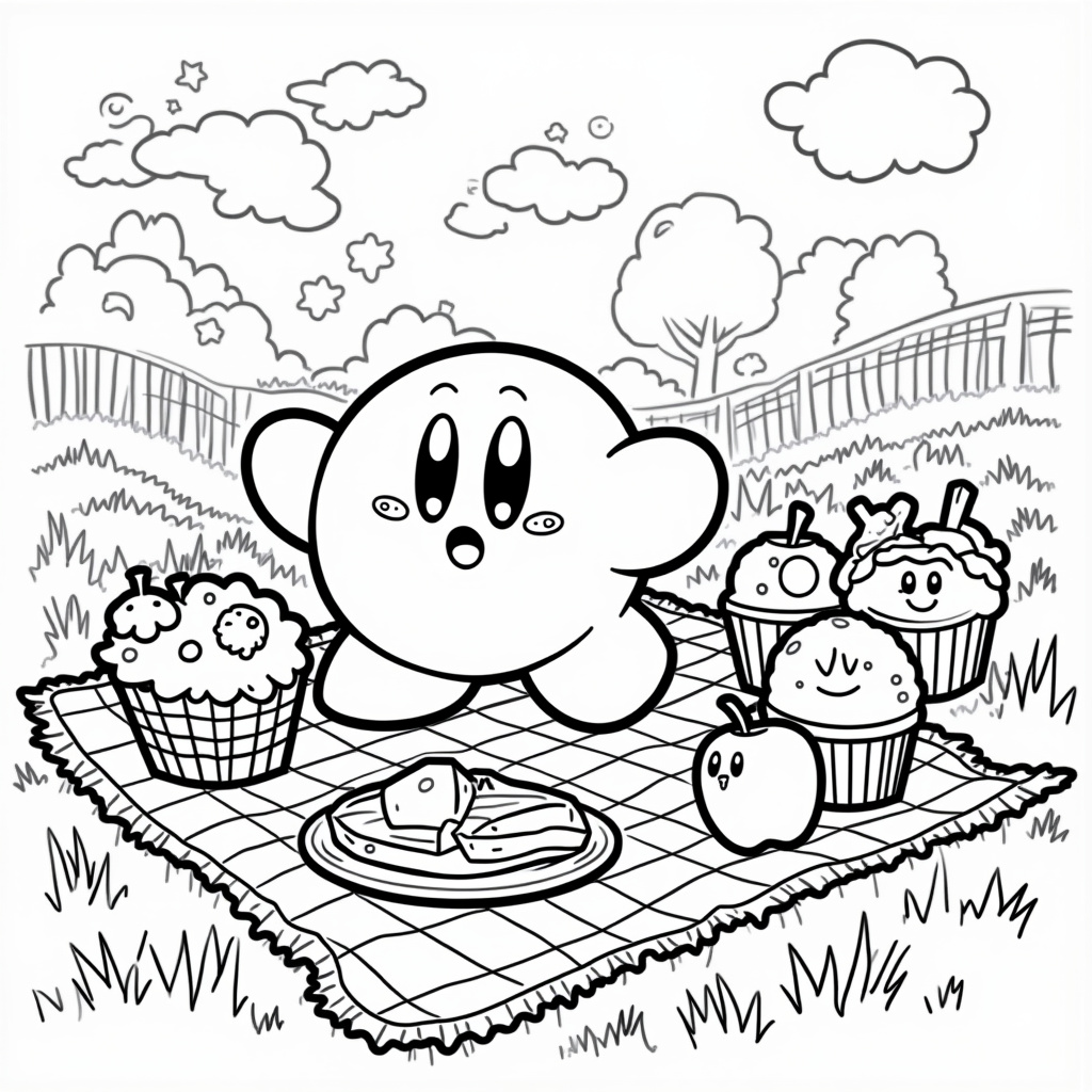 Kirby Coloring Pages - Page 2