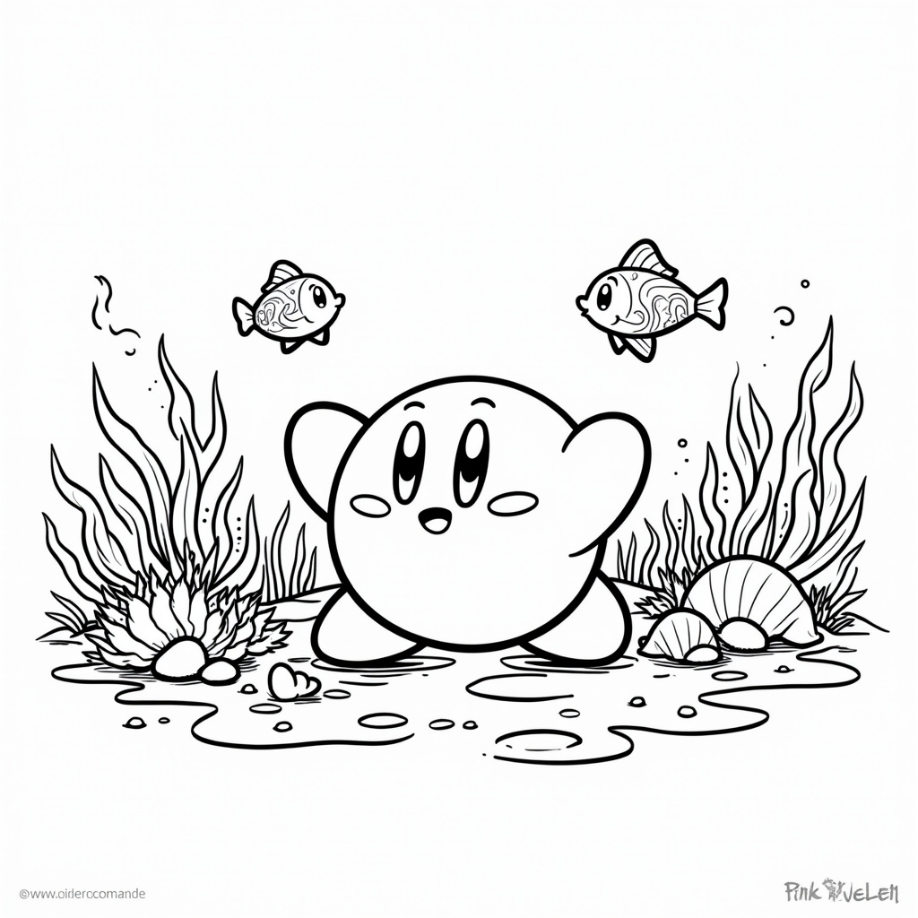 Kirby Coloring Pages - Page 4