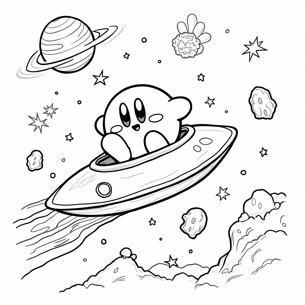 Kirby Coloring Pages - Page 5
