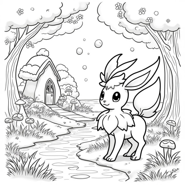 Leafeon Coloring Pages - Page 1