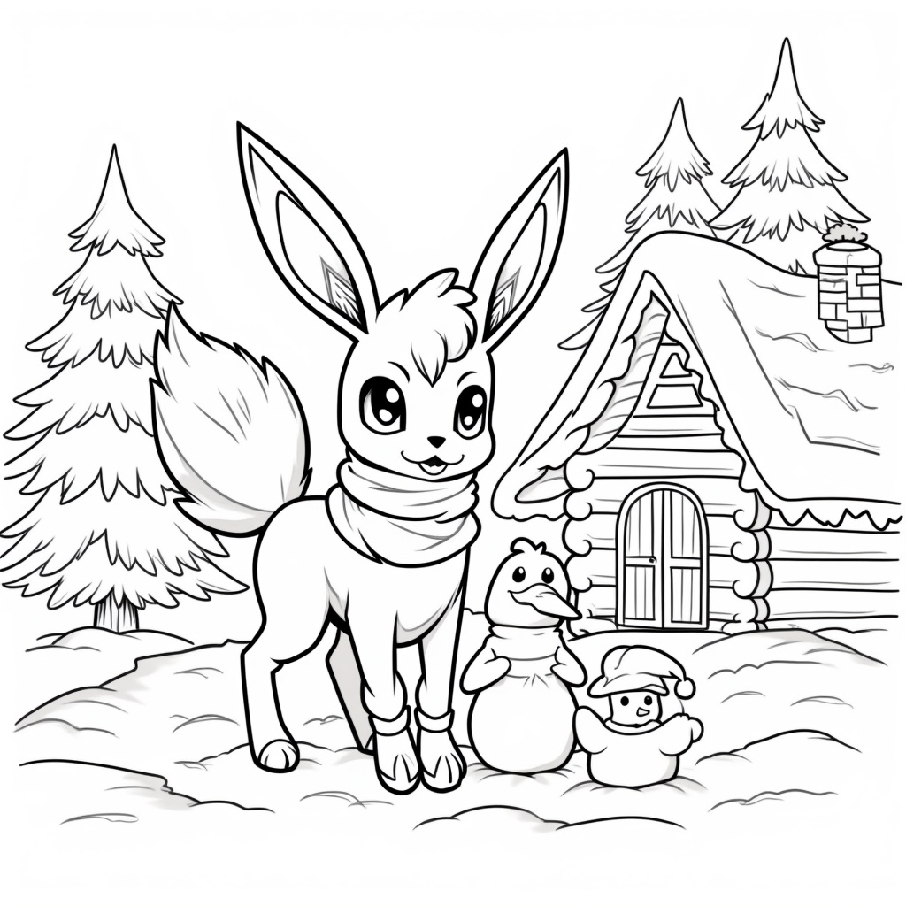 Leafeon Coloring Pages - Page 4