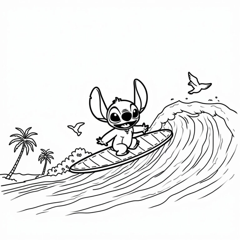 Lilo And Stitch Coloring Pages - Page 1