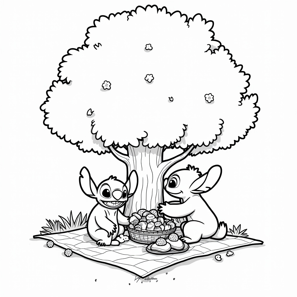 Lilo And Stitch Coloring Pages - Page 4