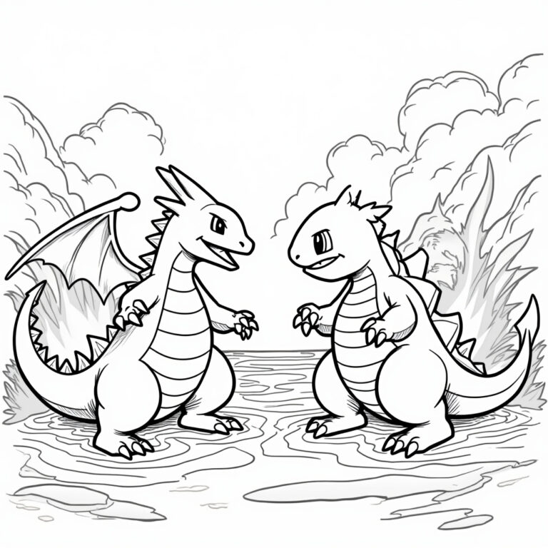Mega Pokemon Coloring Pages - Page 1