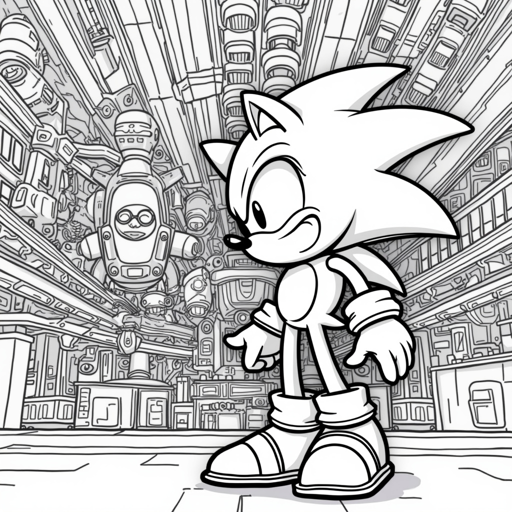 Metal Sonic Coloring Pages - Page 3