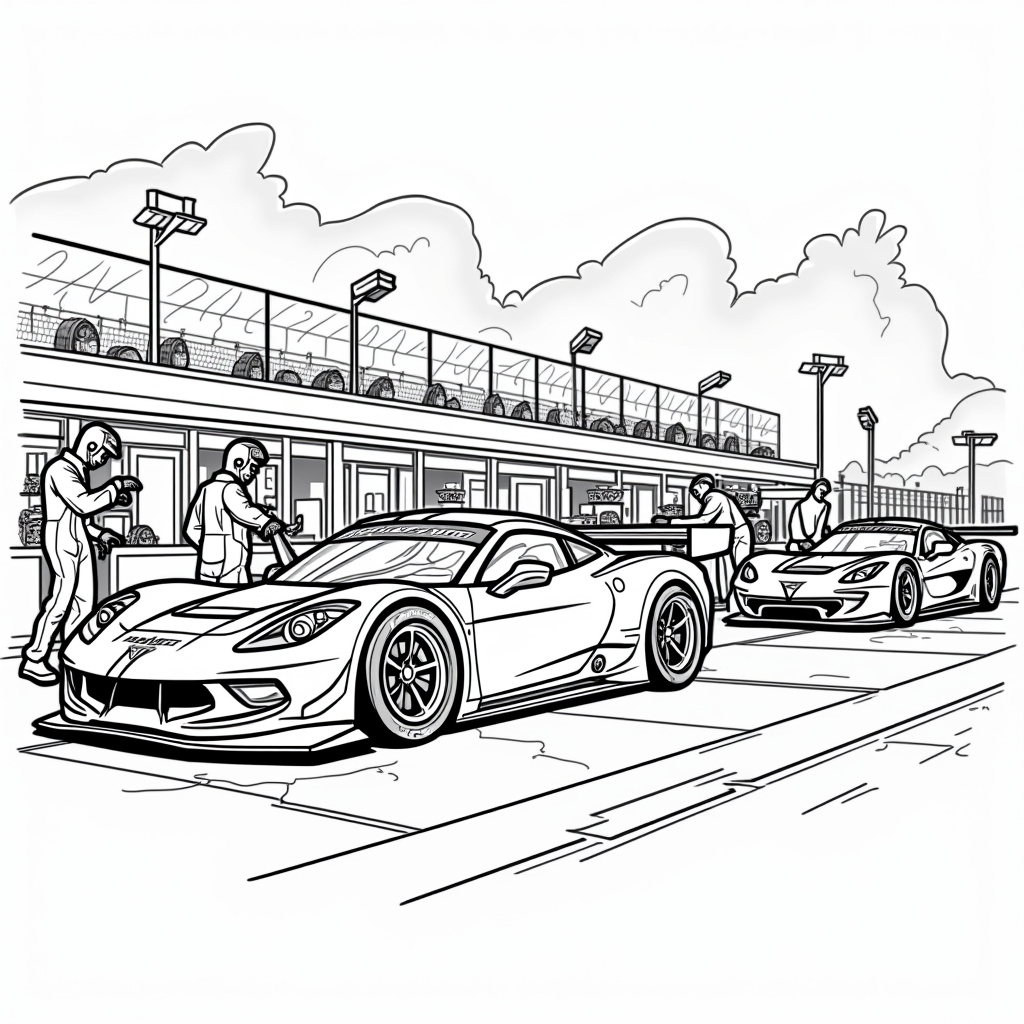 Race Car Coloring Pages - Page 2