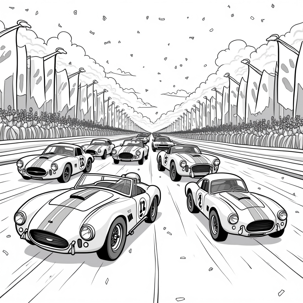 Race Car Coloring Pages - Page 3