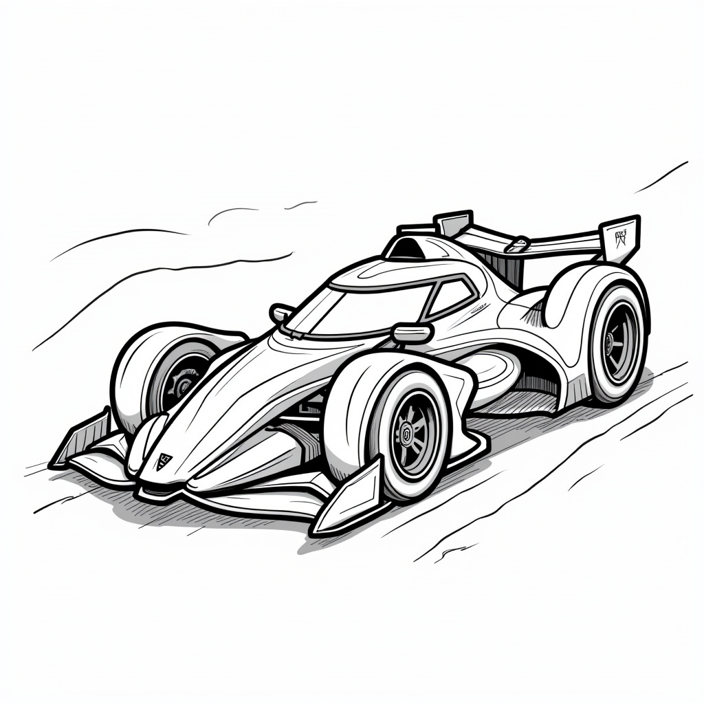 Race Car Coloring Pages - Page 5