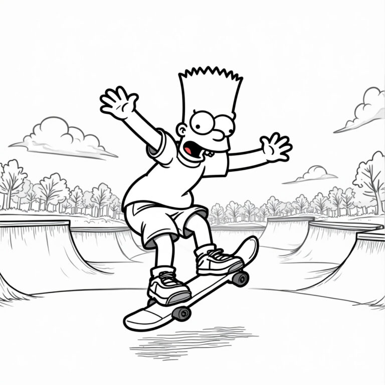 Simpsons Coloring Pages - Page 1
