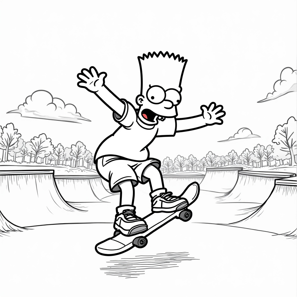 Simpsons Coloring Pages - Page 1