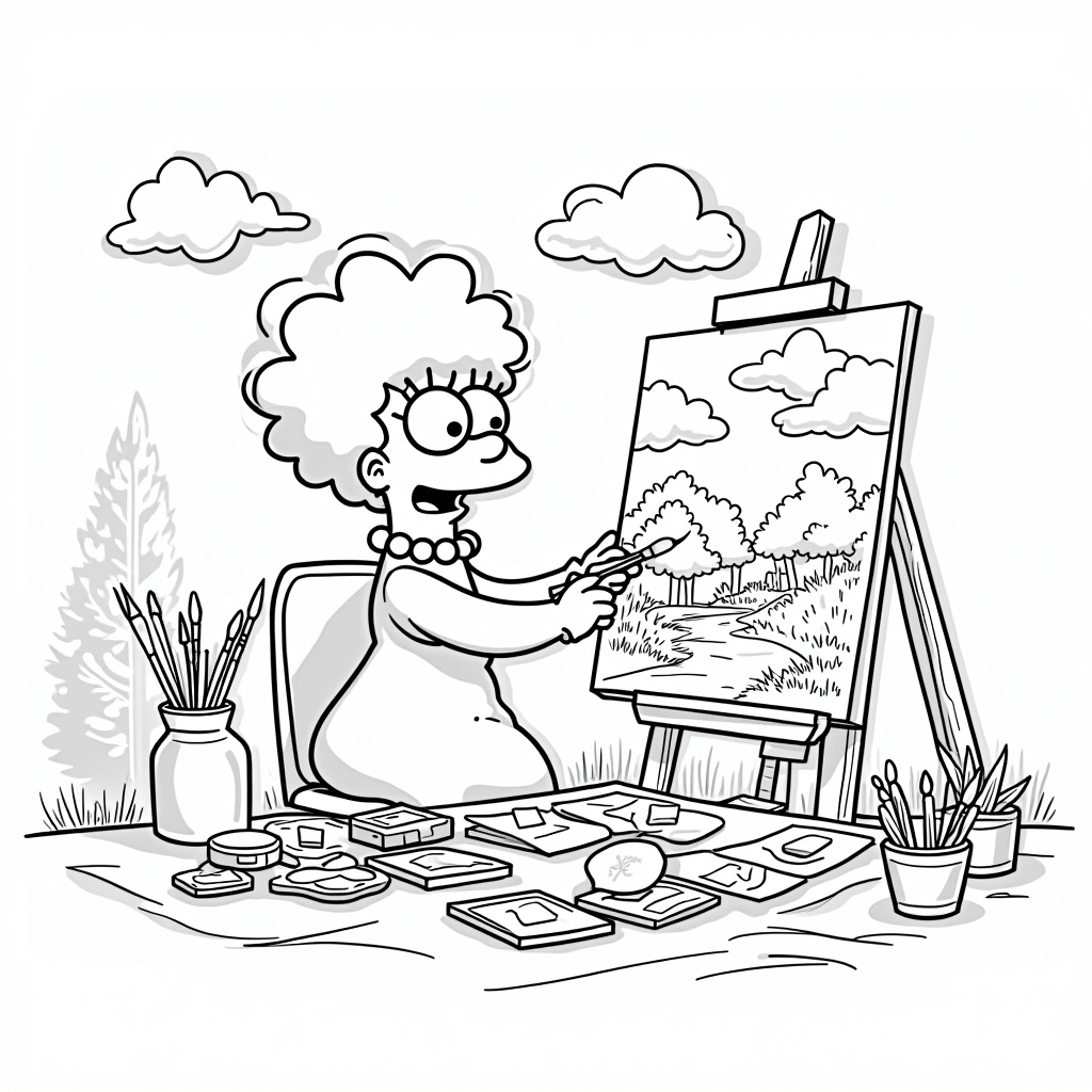 Simpsons Coloring Pages - Page 4