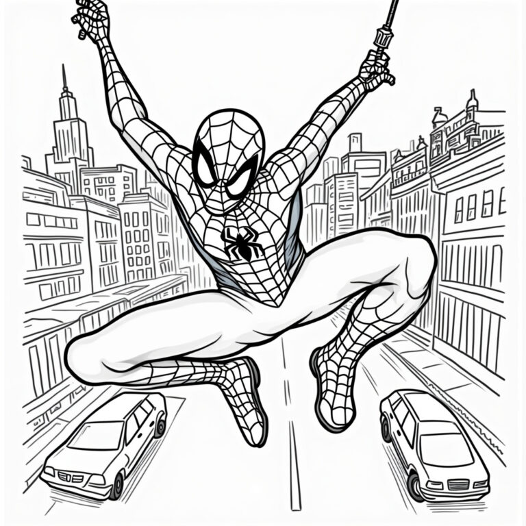 Spider-Man Coloring Pages - Page 1