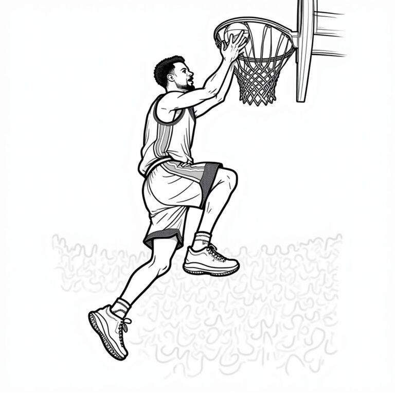 Stephen Curry Coloring Pages - Page 1