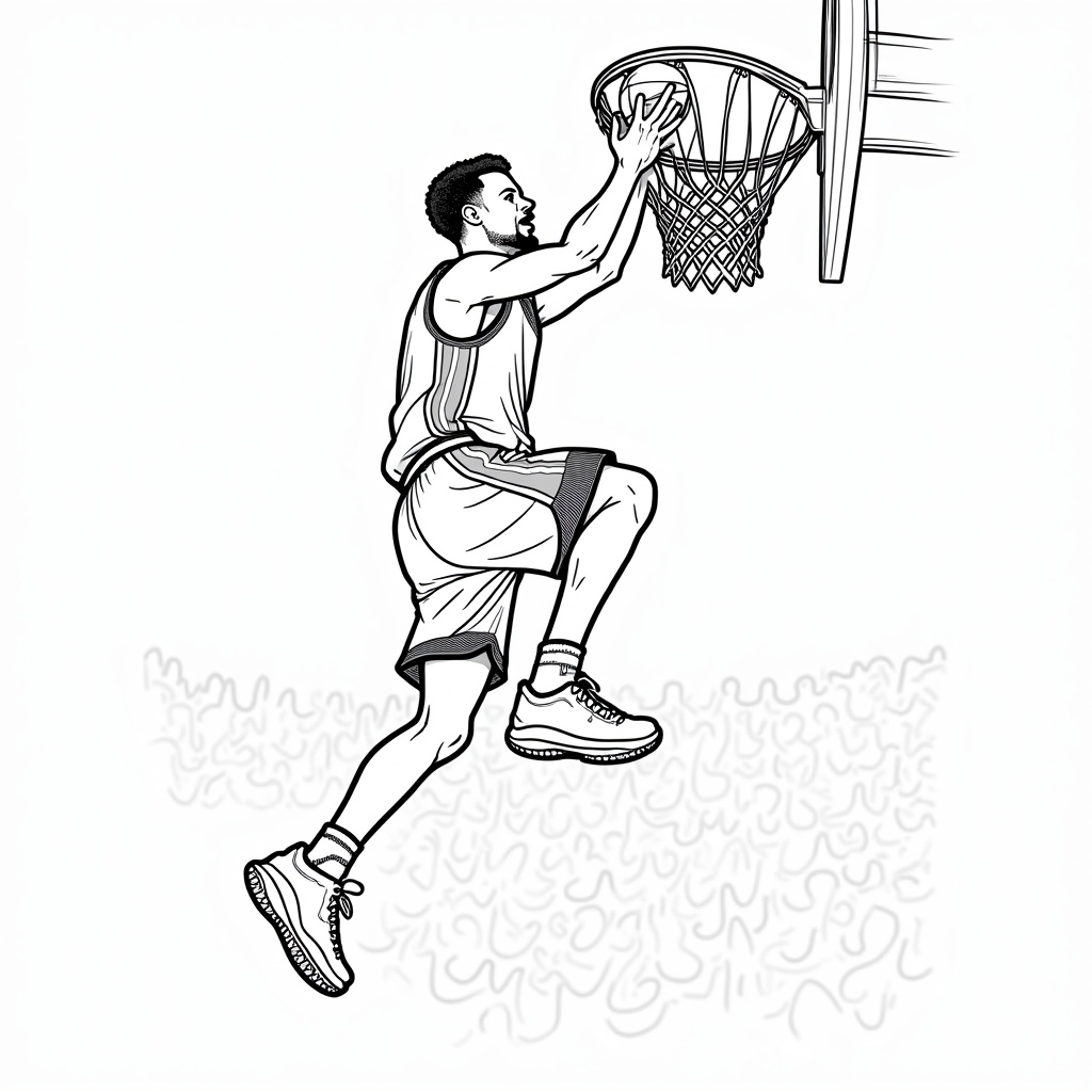 Stephen Curry Coloring Pages - Page 1