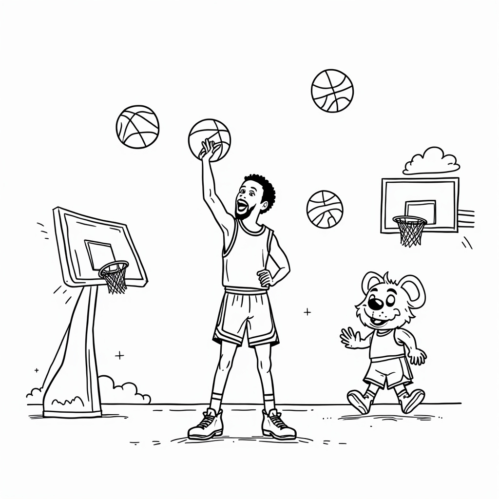 Stephen Curry Coloring Pages - Page 2