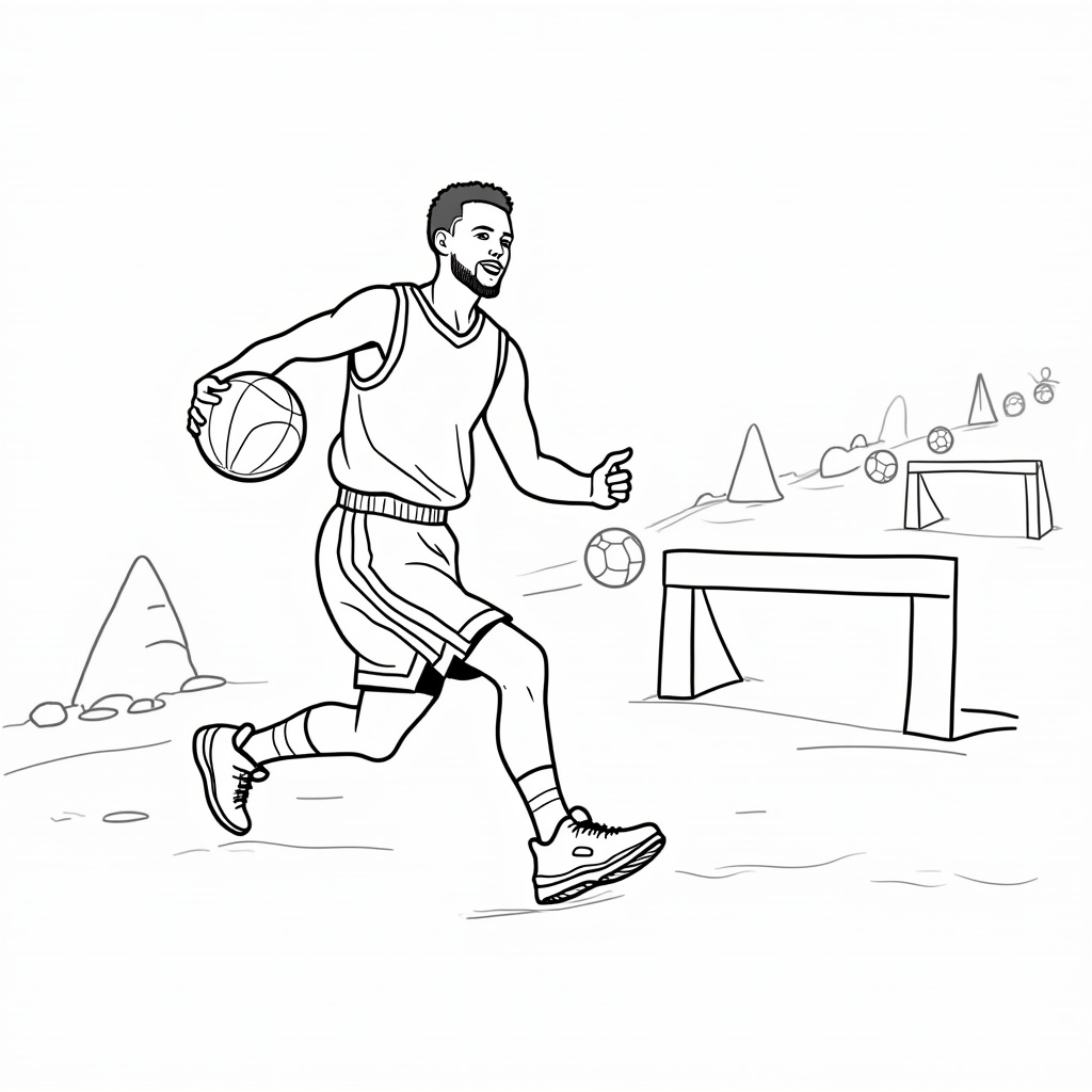 Stephen Curry Coloring Pages - Page 3