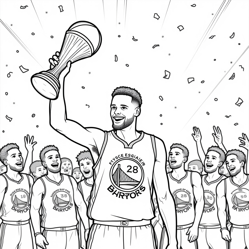 Stephen Curry Coloring Pages - Page 4