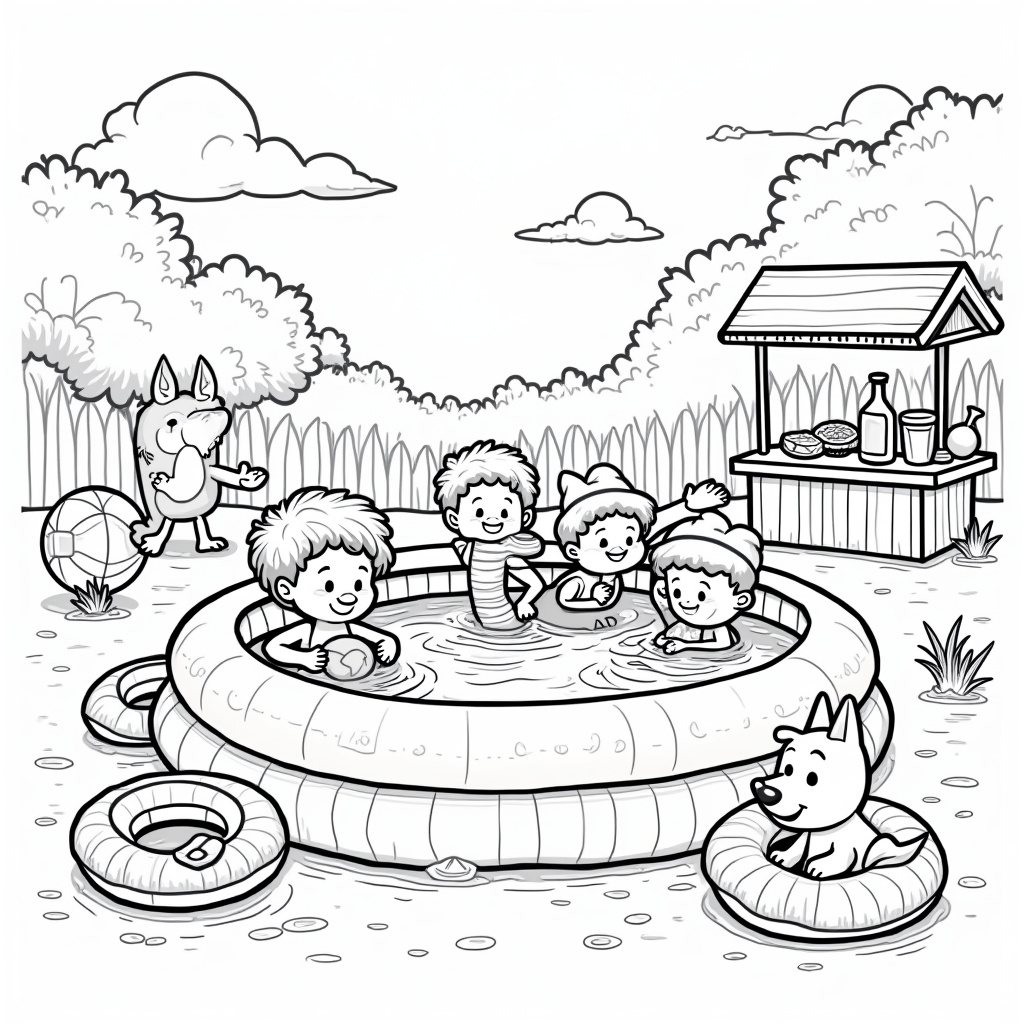 Swimming Coloring Pages - Page 3
