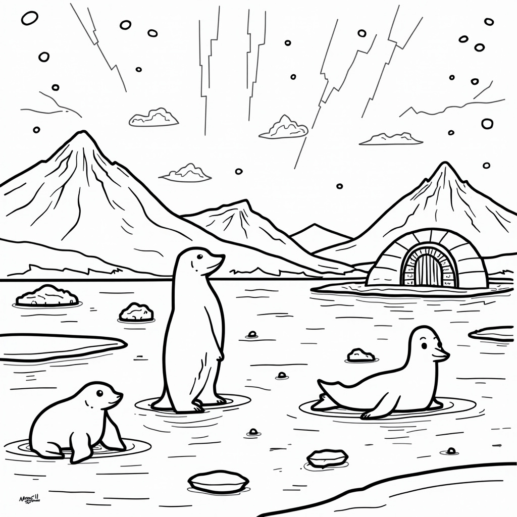 Swimming Coloring Pages - Page 5