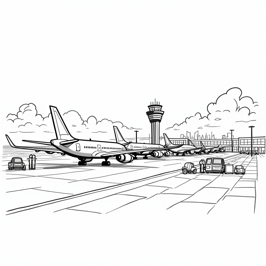 Airplane Coloring Pages - Page 2