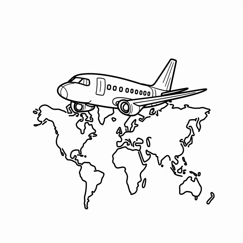 Airplane Coloring Pages - Page 3