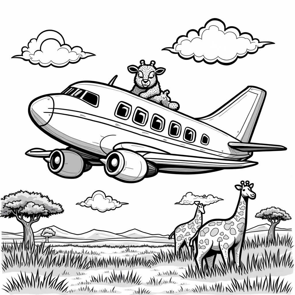 Airplane Coloring Pages - Page 4