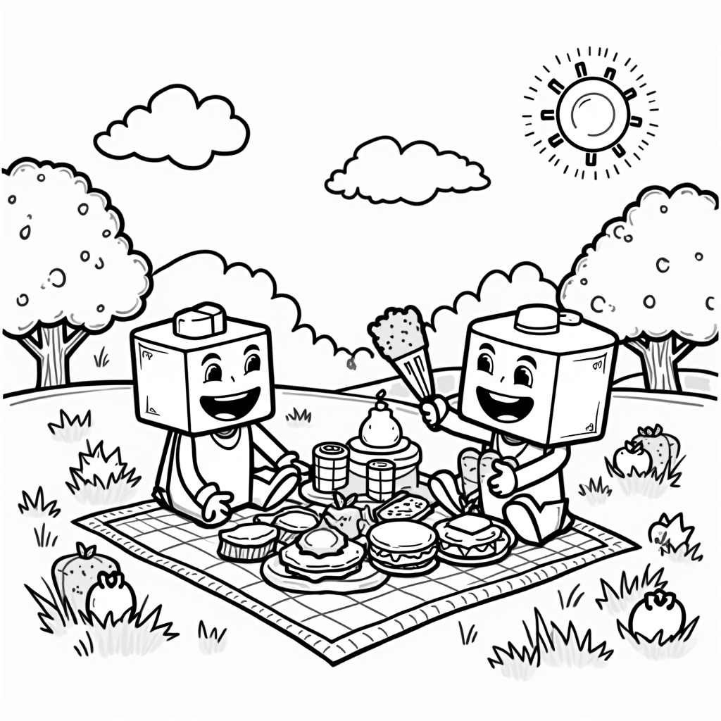 Alphablocks Coloring Pages - Page 1