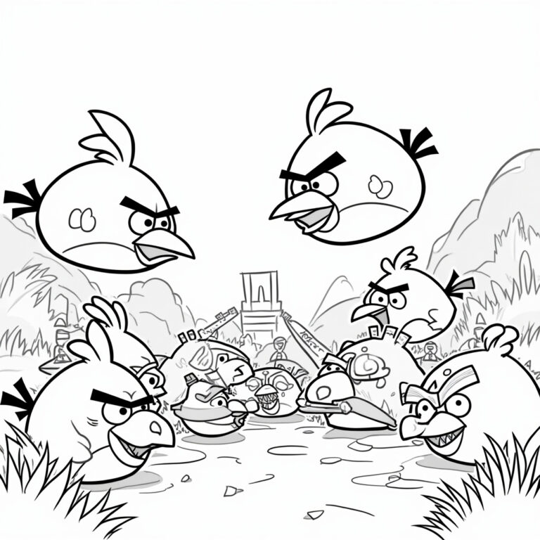 Angry Birds Coloring Pages - Page 1