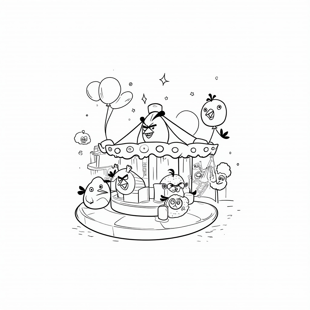 Angry Birds Coloring Pages - Page 4