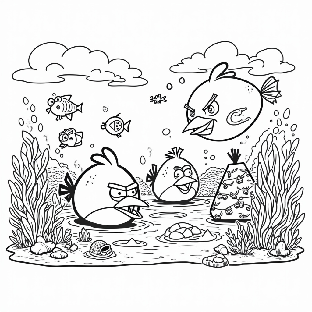 Angry Birds Coloring Pages - Page 5
