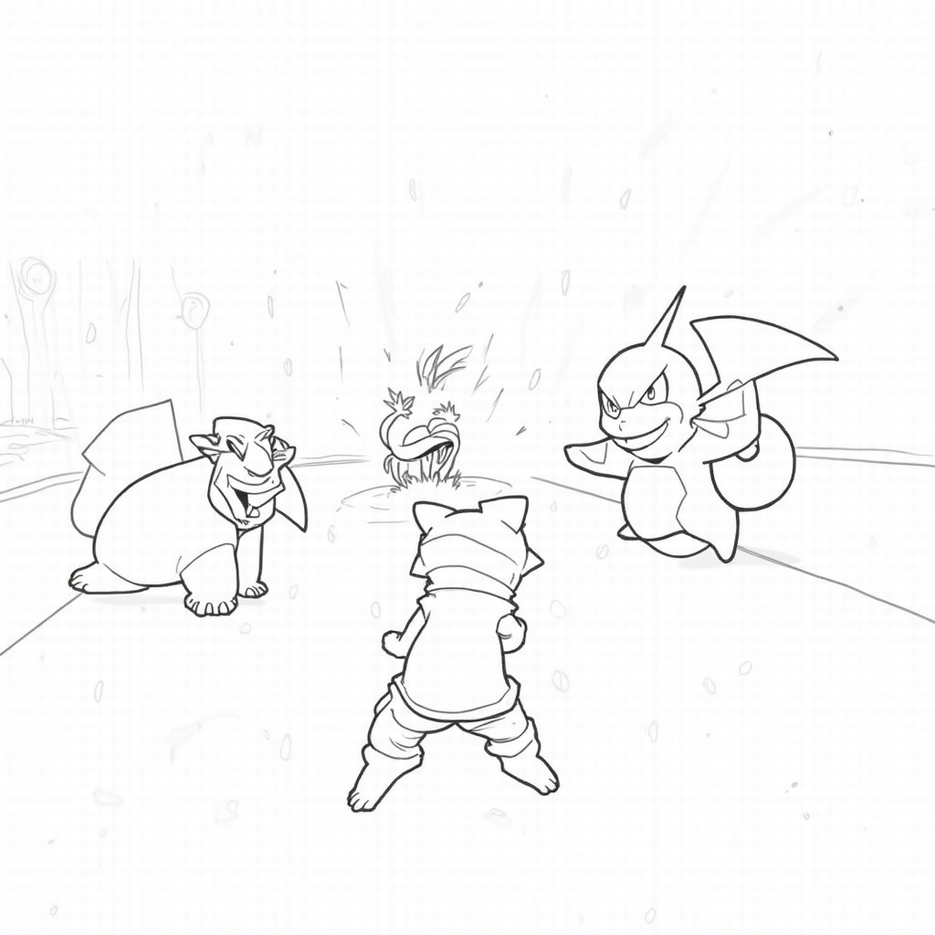 Ash Ketchum Coloring Pages - Page 3