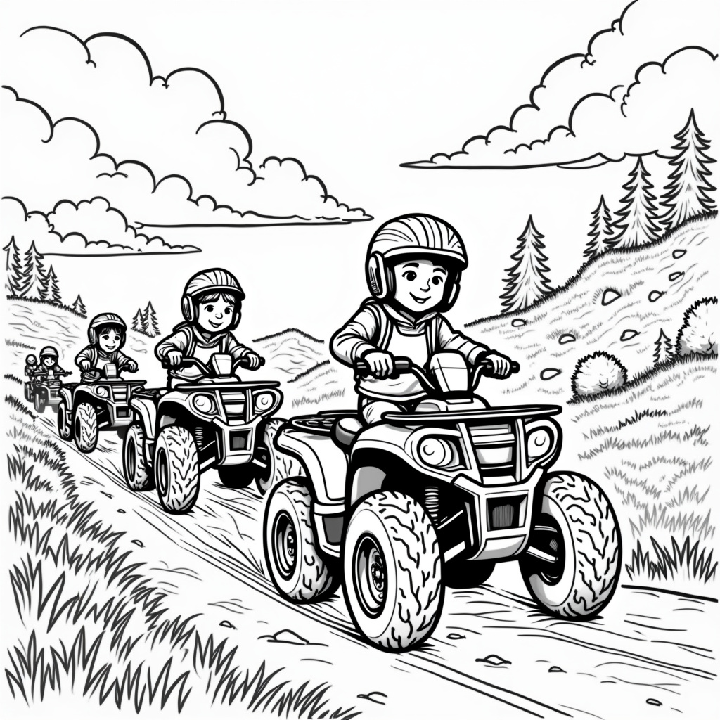 ATV Coloring Pages - Page 1