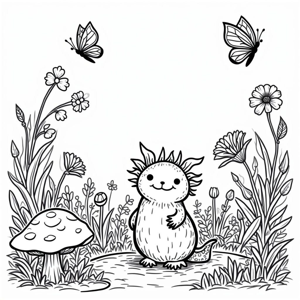 Axolotl Coloring Pages - Page 4
