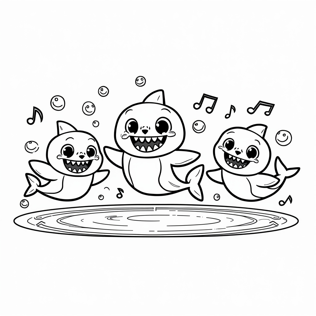 Baby Shark Coloring Pages - Page 3