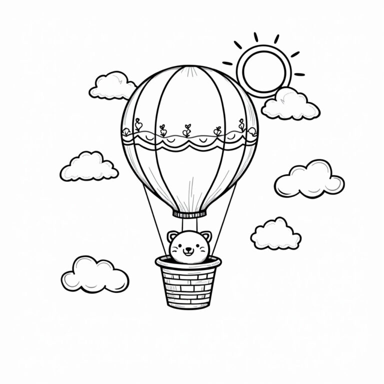 Balloon Coloring Pages - Page 1