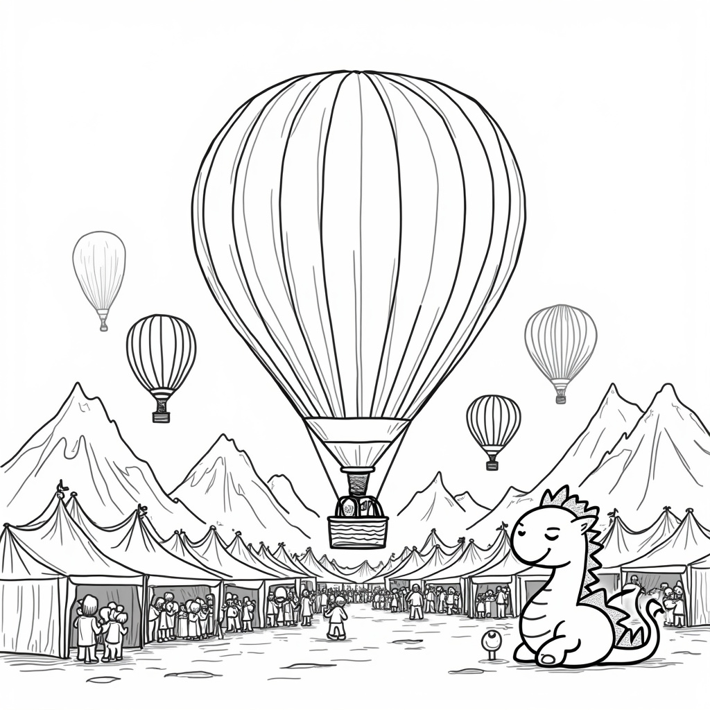 Balloon Coloring Pages - Page 2