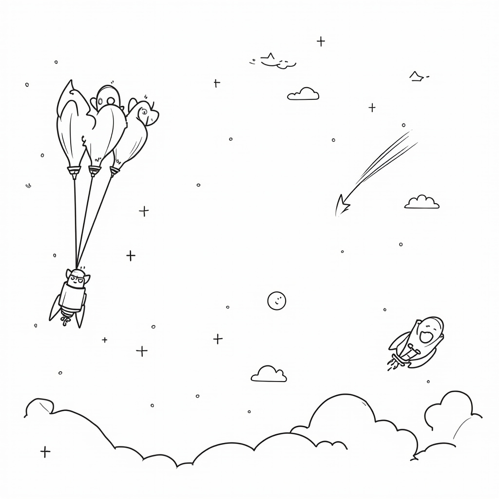 Balloon Coloring Pages - Page 4