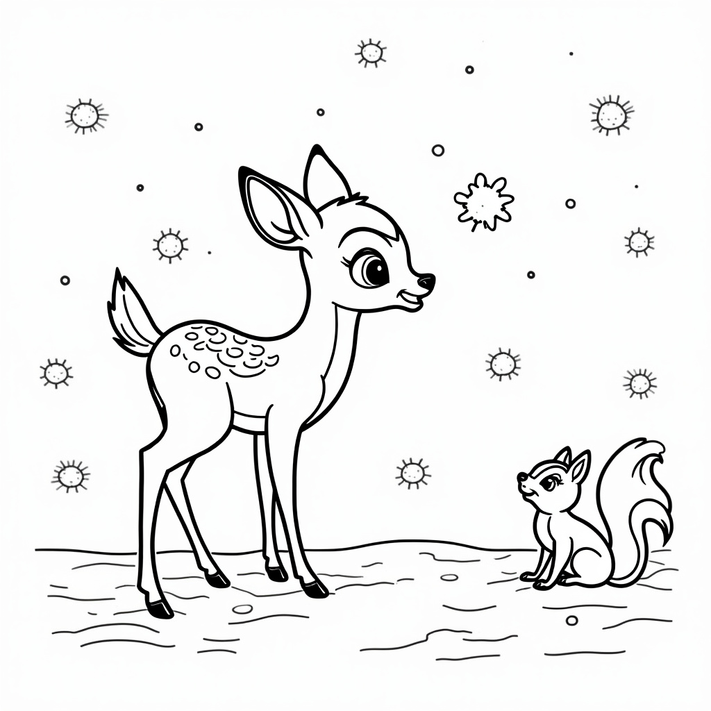 Bambi Coloring Pages - Page 2