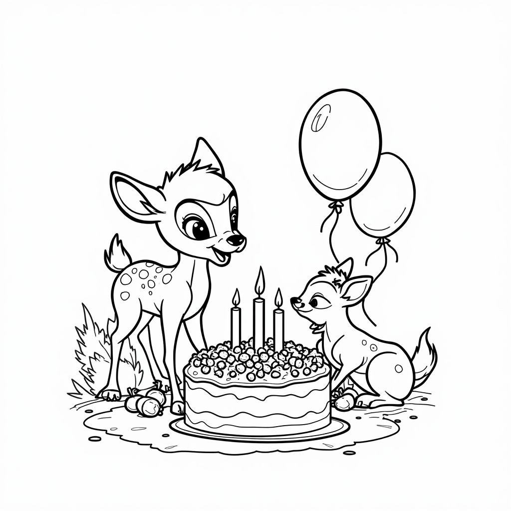 Bambi Coloring Pages - Page 3