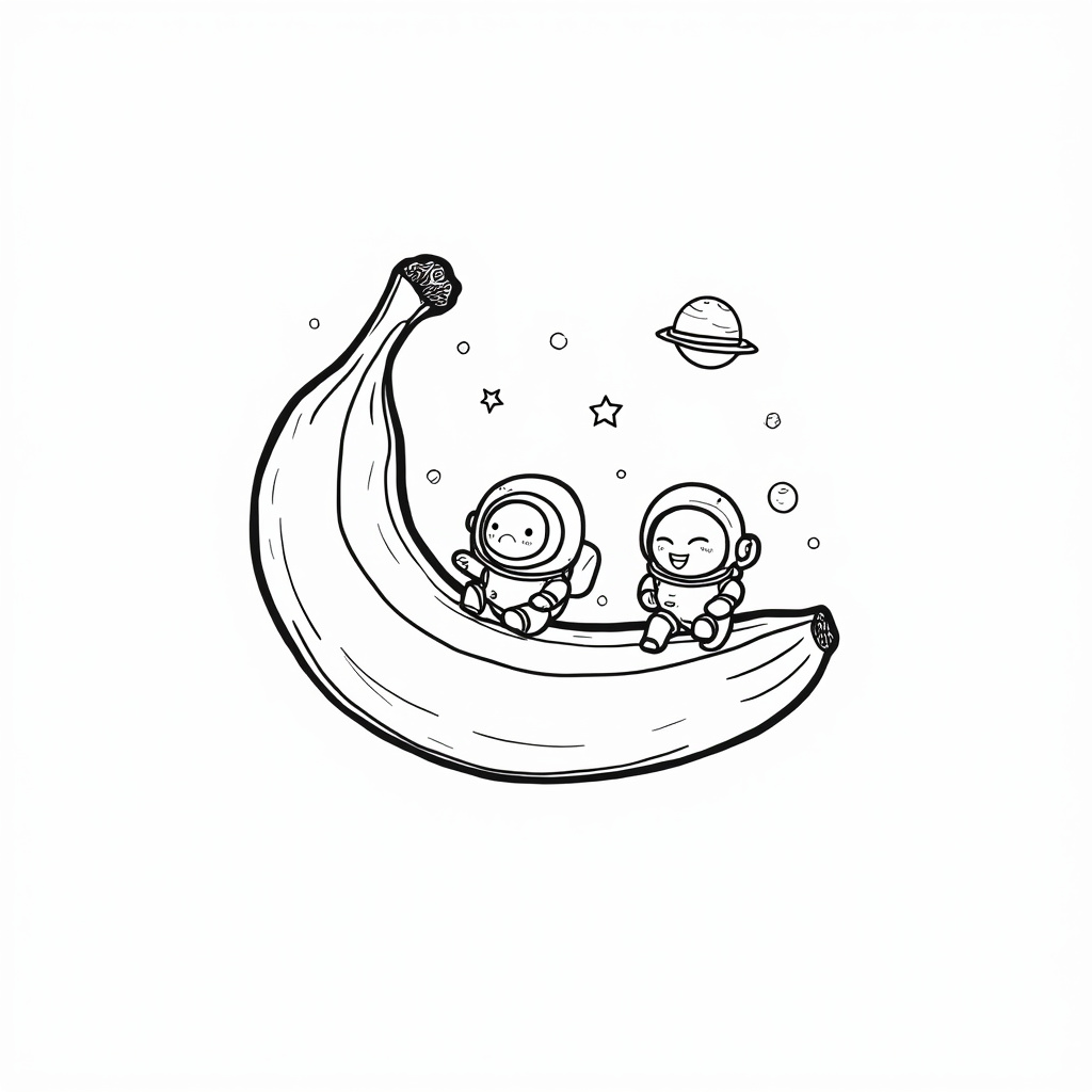 Banana Coloring Pages - Page 2