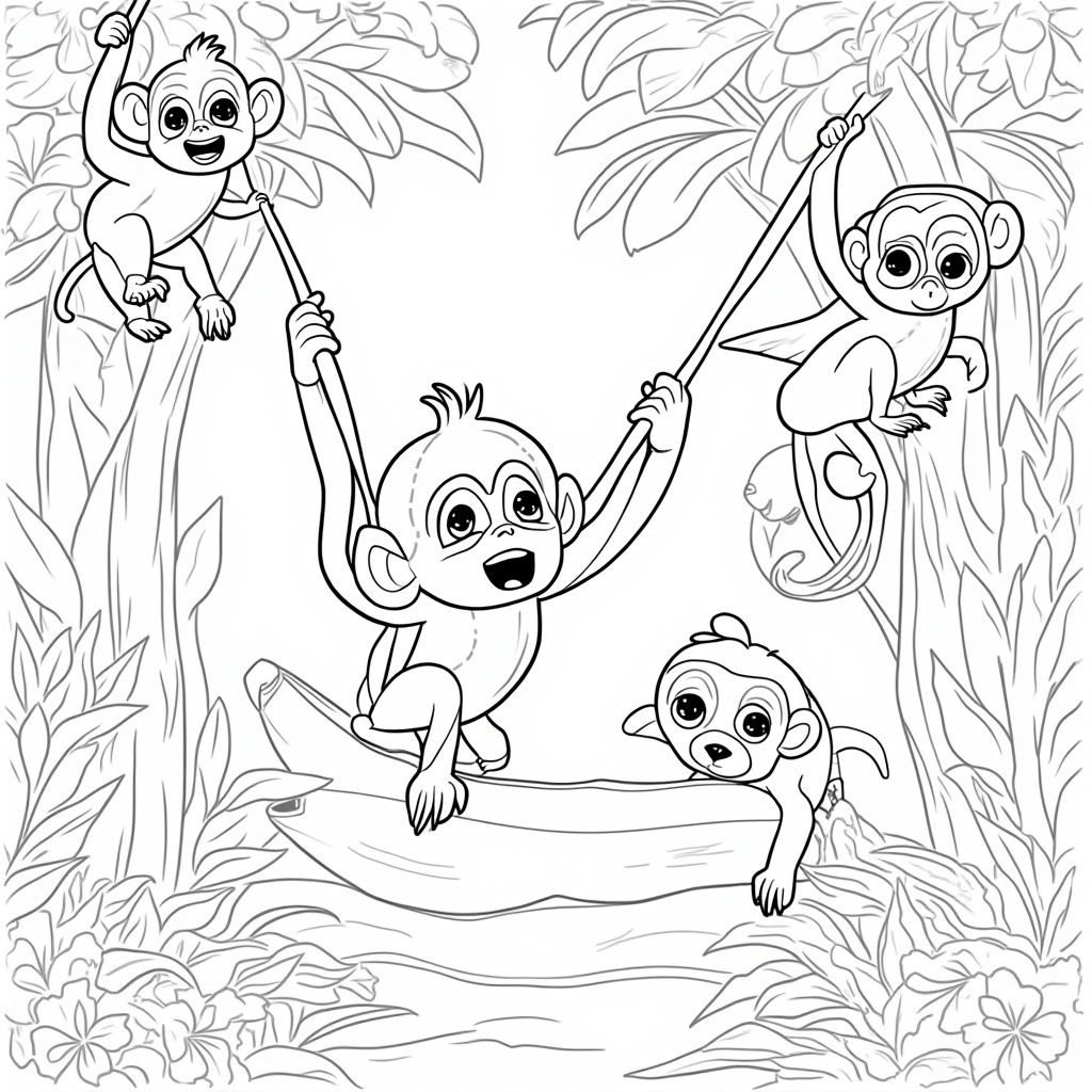 Banana Coloring Pages - Page 3