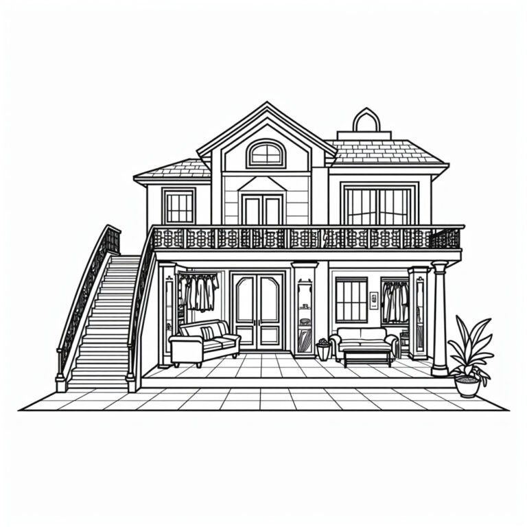 Barbie Coloring Pages - Page 1