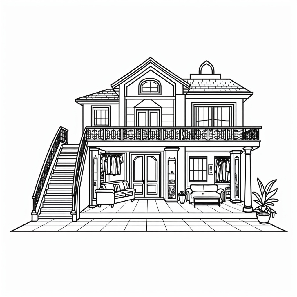 Barbie Coloring Pages - Page 1