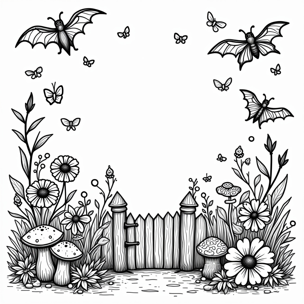 Bat Coloring Pages - Page 5