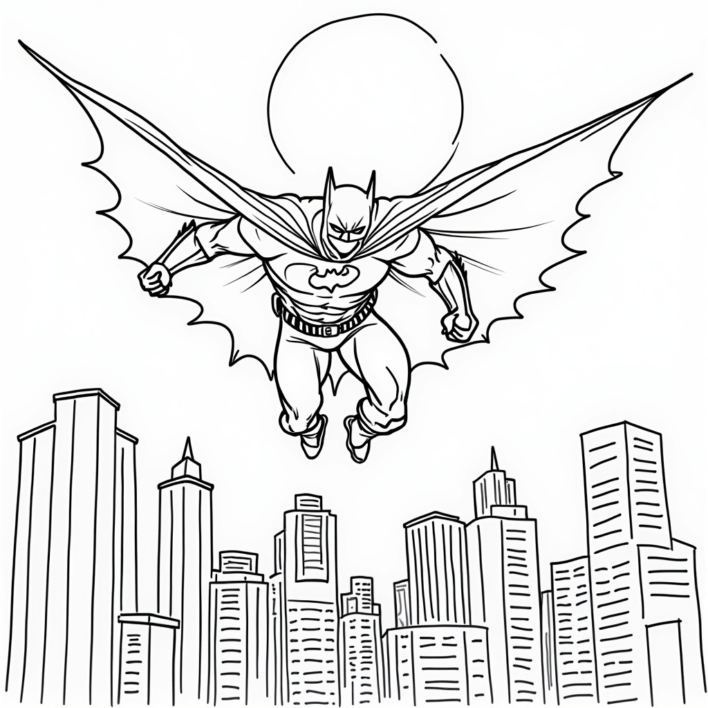 Batman Coloring Pages - Page 1